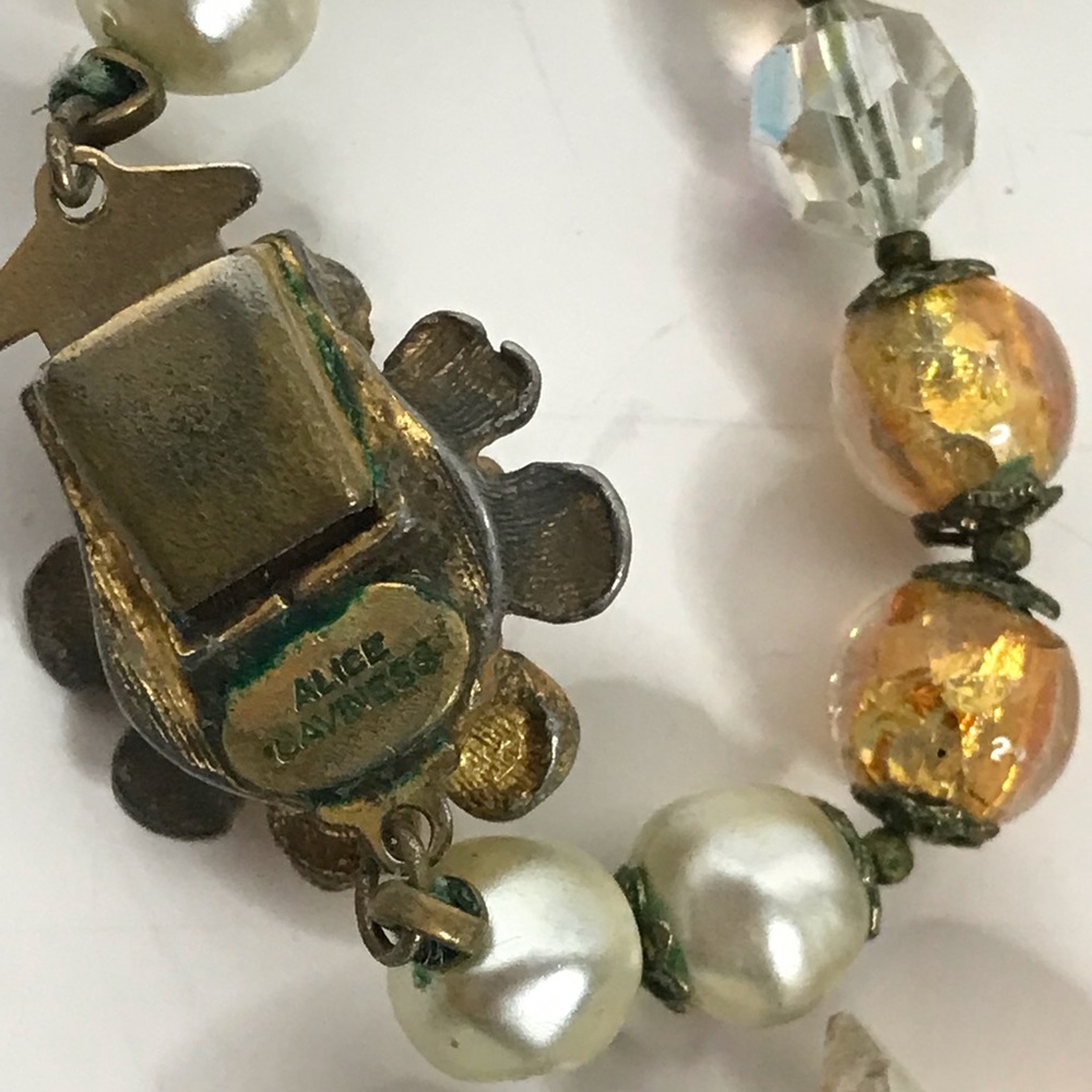 Alice Caviness Necklace Designer Glass Beaded - Picture 4 of 7